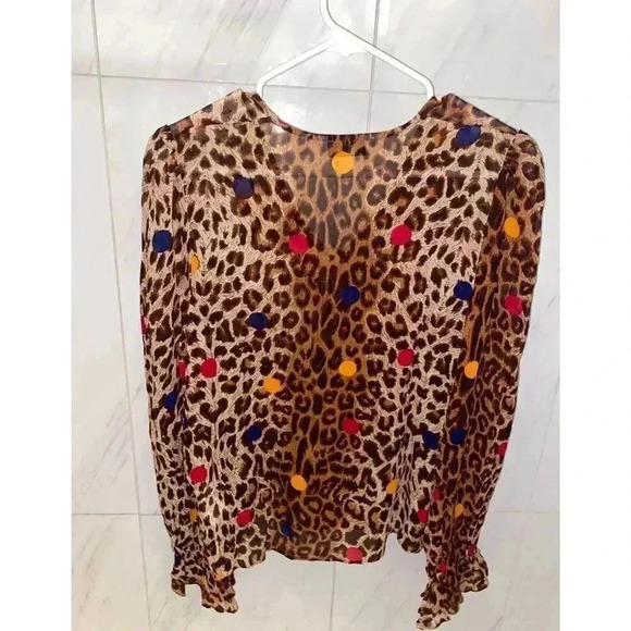 & OTHER STORIES Leo Polka Dot Blouse - Picture 5 of 6